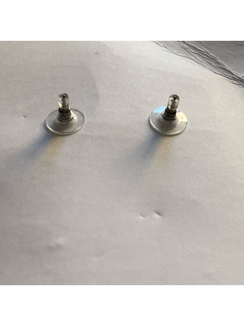 New Silver Teardrop Rhinestone Earrings - Picture 3 of 3
